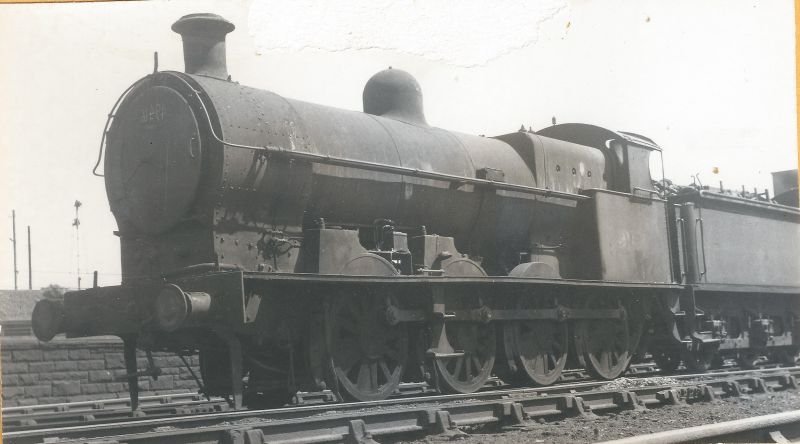 photograph ~1961 of an LNWR derived 0-8-0 freight locomotive 49416 (built Crewe 1921, cut up in 1962) at Edge Hill depot, Liverpool