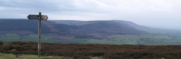 View of the Cleveland Hills from Ingleby Moor.