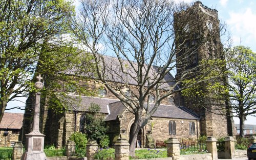 St Mark's Church in Marske. Built in 1865-1867 in an early English style.