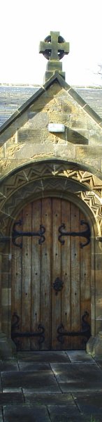 South entrance to St Cuthbert's Church, Marton, Middlesbrough.