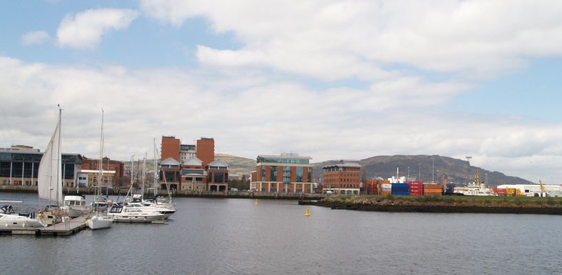 Belfast Titanic area River Lagan