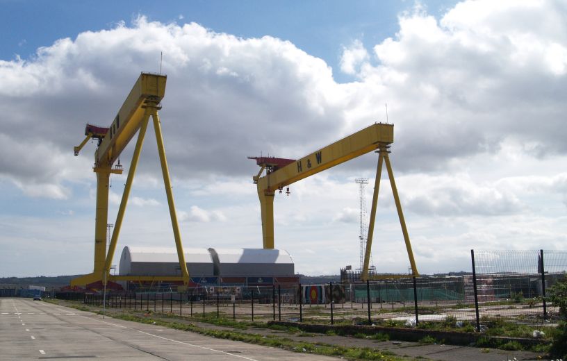 Belfast Titanic area River Lagan