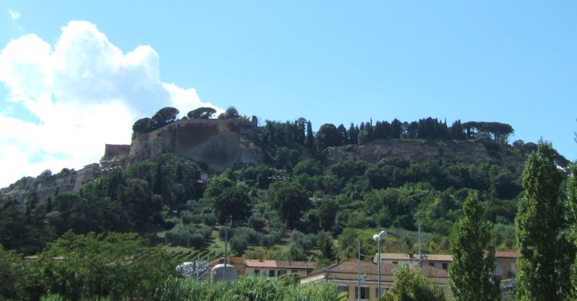 Town Walls and Views from Orvieto Umbria Italy
