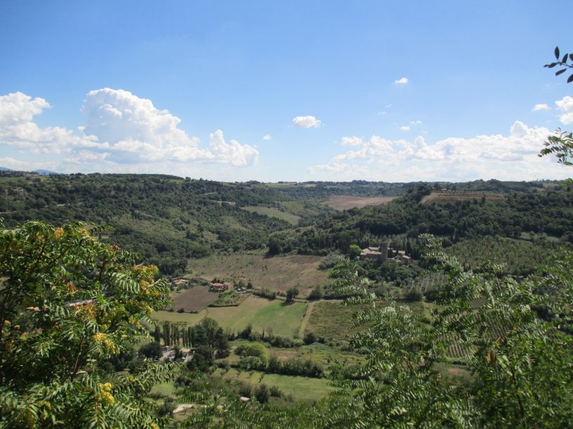 Town Walls and Views from Orvieto Umbria Italy