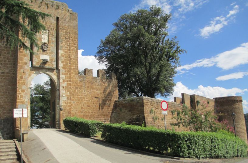 Town Walls and Views from Orvieto Umbria Italy