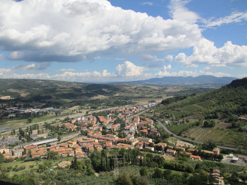 Town Walls and Views from Orvieto Umbria Italy