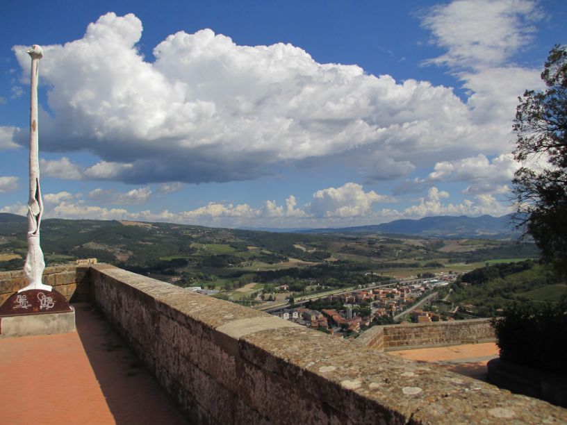 Town Walls and Views from Orvieto Umbria Italy