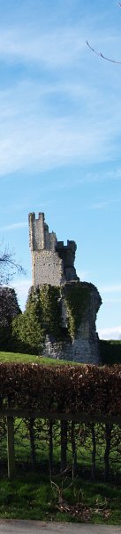 The keep of Helmsley Castle.