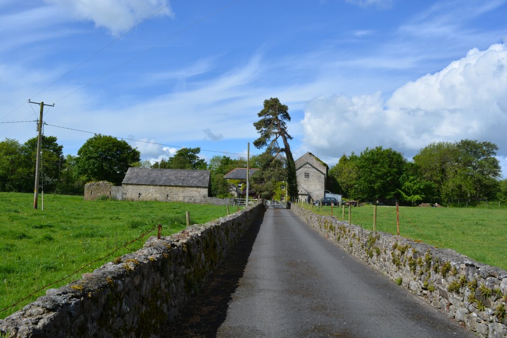 The road down to Greenville, house and restored mill, Kilmacow, Co. Kilkenny, Ireland
