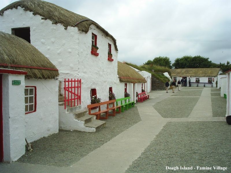Examples of traditional buildings in the west of Ireland.