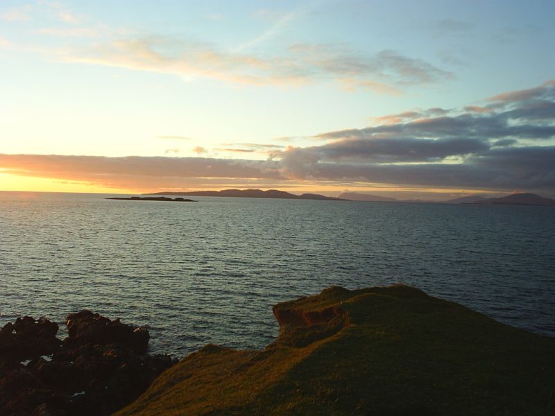 The islands off Renvyle Point.