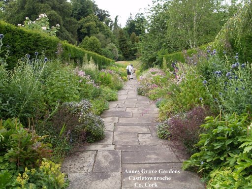 Beautiful laid out flowerbeds are all easily accessed by numerous paths.
