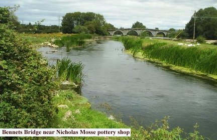 A call in at the Nicholas Mosse pottery shop and cafe near Bennets Bridge on the way back up to Dublin.
