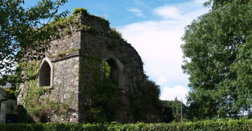 One of several medieval ruined buildings in the village. - Inistioge, County Kilkenny, Ireland