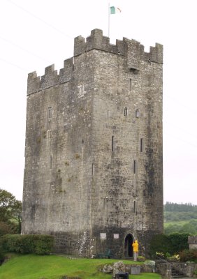 You can go to the top of the tower and look out over the battlements - Dysert O'Dea near Corofin, County Clare, West of Ireland