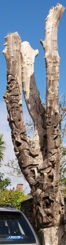 tree sculpture - Dingle Town & Harbour, Dingle Peninsular, Co. Kerry, West of Ireland