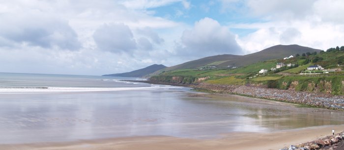 The north end of Inch beach, looking westwards towards Dingle - Dingle Peninsular, Co. Kerry, West of Ireland The north end of Inch beach, looking westwards towards Dingle - Dingle Peninsular, Co. Kerry, West of Ireland