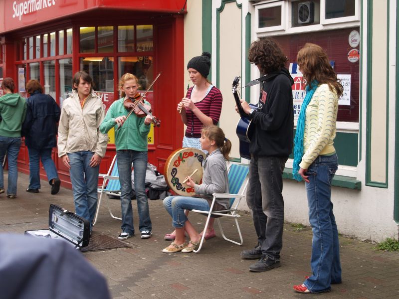 Street musicians - Dingle Town & Harbour, Dingle Peninsular, Co. Kerry, West of Ireland