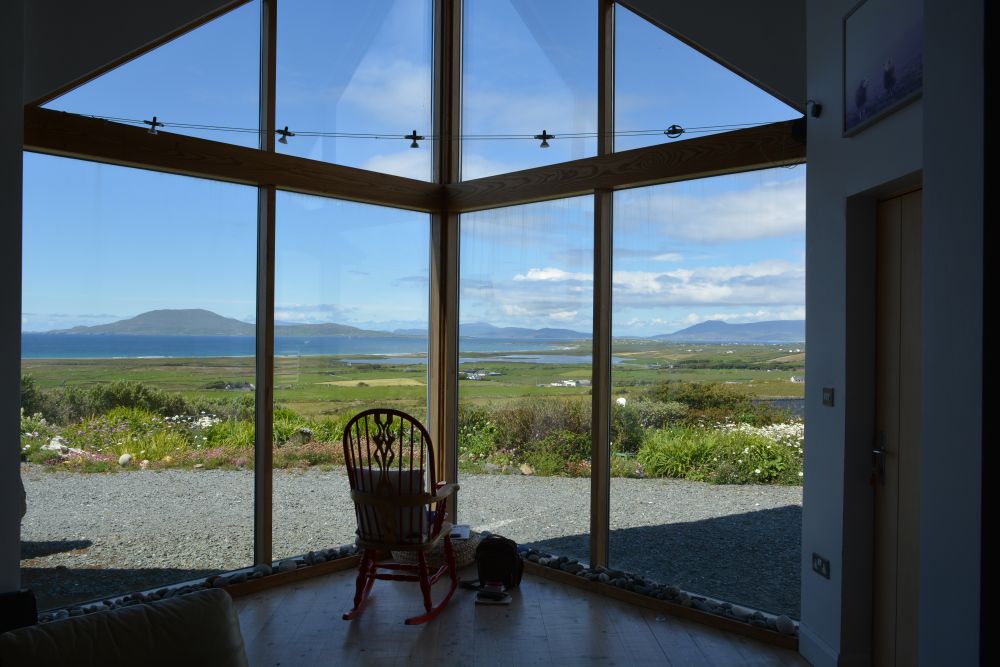 views from Aillemore holiday cottage, Co. Mayo