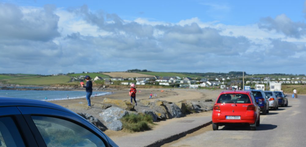 Garrettstown Strand convenient beach parking Co. Cork, West of Ireland