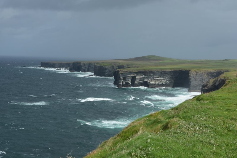 Magnificent views of the Cliffs of Campoy on the Loop Head Walk, Co. Clare, West of Ireland