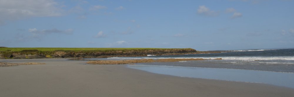 White Strand, not far from Killard, is sheltered from the prevailing winds, attracts many visitors in the summer, and is safe for swimming and manned by lifeguards in the summer season.Clare, West Atlantic Coast of Ireland