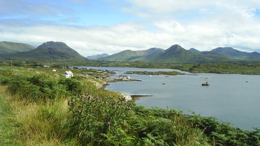 4. The Twelve Bens, Ballynakill Harbour, descent from Tully Mountain, Connemara, Co. Galway, Selected scenic views from holidays in the West of Ireland