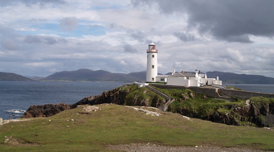 133. Fanad Lighthouse, Fanad Head, Fanad Peninsula, Co. Donegal, Ireland. Looking across to the Urris Hills on the Inishowen Peninsula.