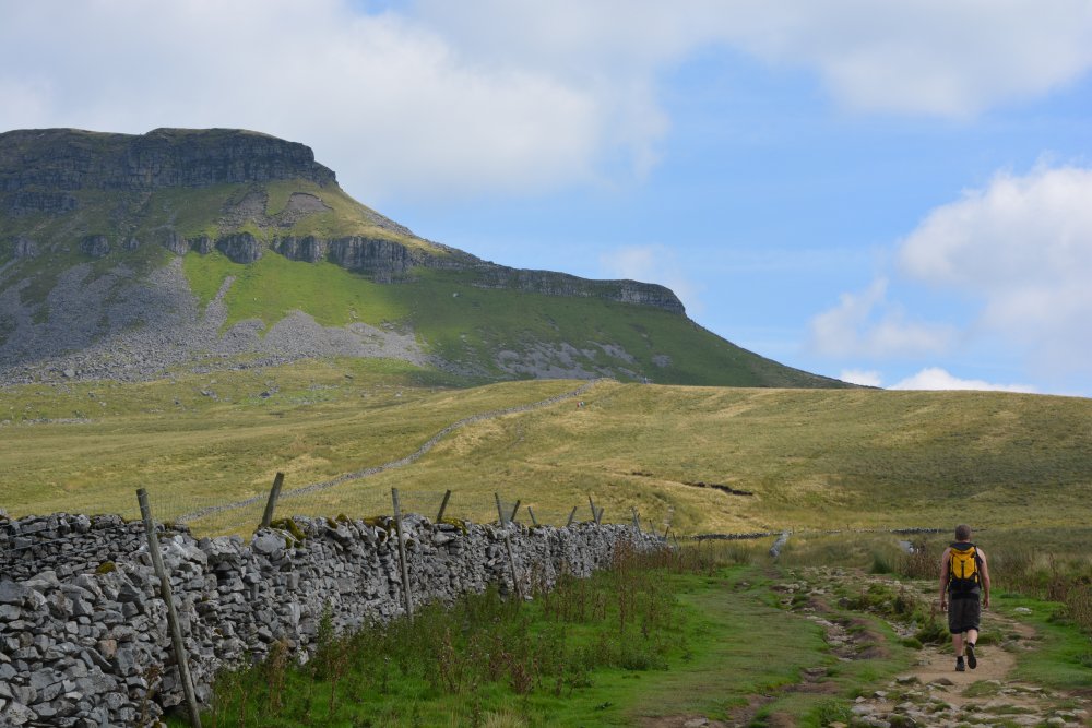 Climbing Pen-y-ghent, walk from Horton-in-Ribblesdale