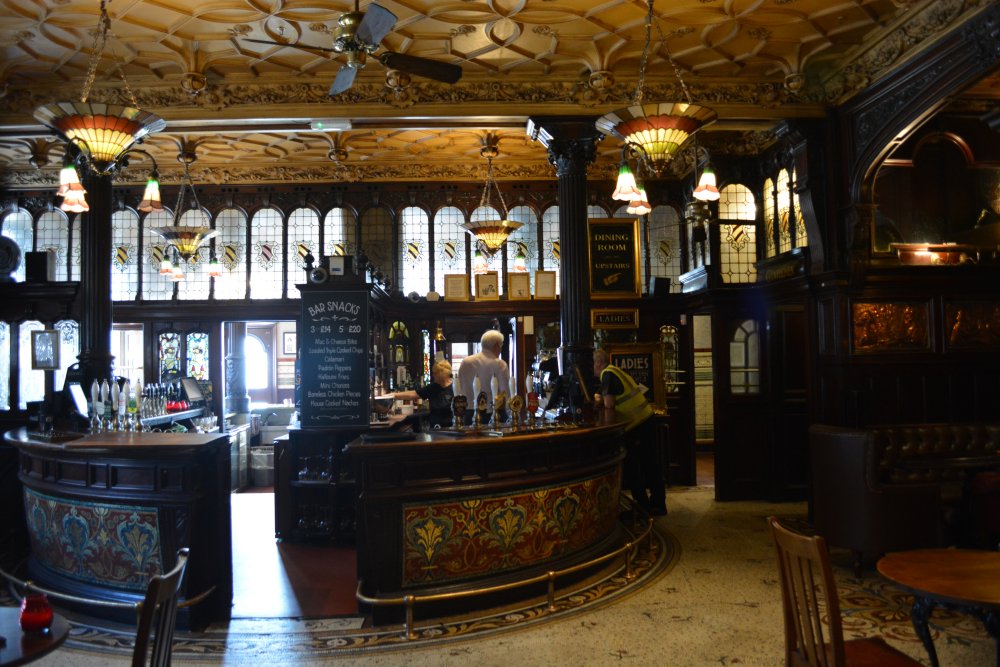 The main public bar of the Philharmonic hotel pub in Hope Street Liverpool