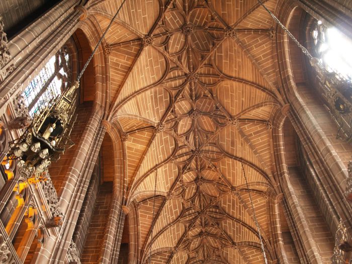 Anglican Cathedral Liverpool The vaulting-tracery of the roof of the Lady Chapel