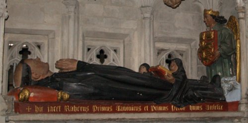 tomb of Rahere (1143), the founder of St Bartholomew-the-Great - Scenes of the Church of St Bartholomew-the-Great in London Town and City, England
