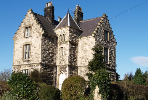 The splendid private house opposite the Old Lodge Hotel.