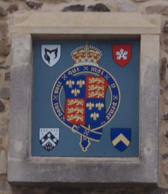 The plaque on the side of The Free Grammar School (founded in 1573)