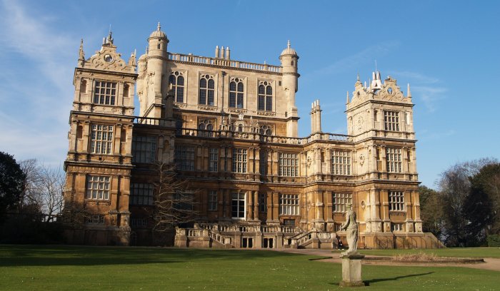 The south face view of Wollaton Hall - City of Nottingham, England, English Midlands