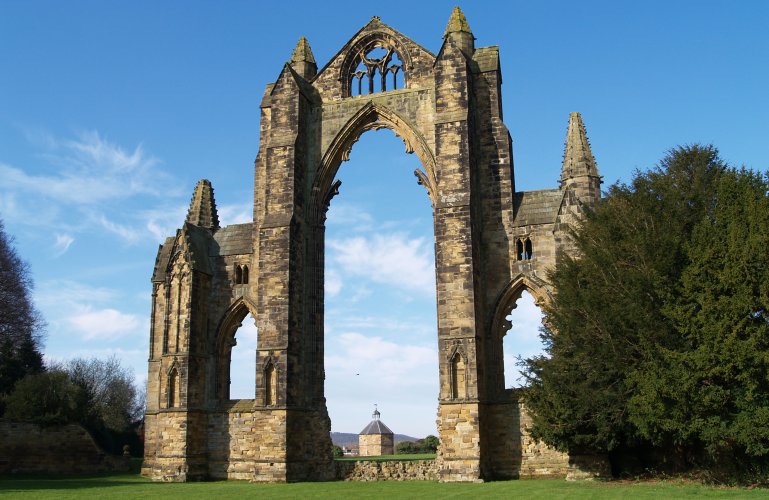 44. The ruins of the medieval Gisborough Priory, Guisborough, Cleveland, North-East England
