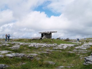 Not too far away from Kilfenora is the famous Poulnabrone Dolmen, on the limestone pavement of the Burren, just off the road to Ballyvaughan, well worth a tourist visit.
