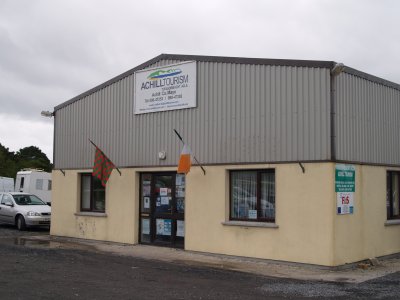 Achill Tourism Centre and shop, Cashel, Achill Island, Co. Mayo, Ireland