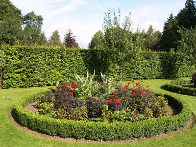 Walled Garden, Scampston Village, North Yorkshire, Northern England