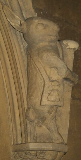 Beverley St Mary's Church:  The famous rabbit carving