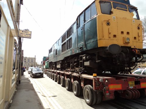 Class 31 diesel locomotive 31206, Wirksworth station yard, Ecclesbourne Valley Railway