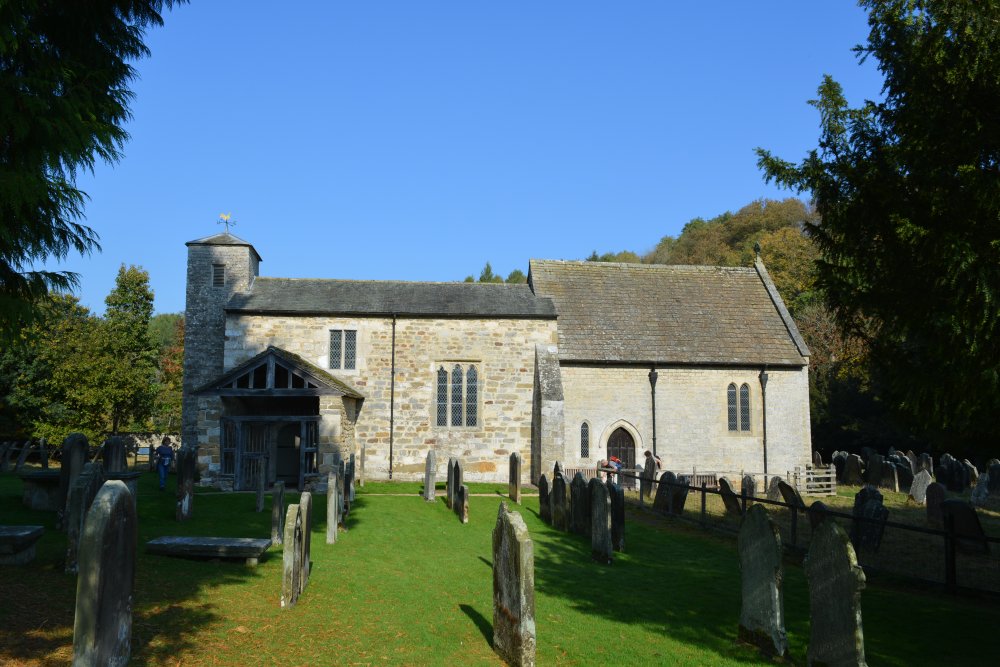 The graveyard of St Gregory Minster, Kirkdale, North Yorkshire