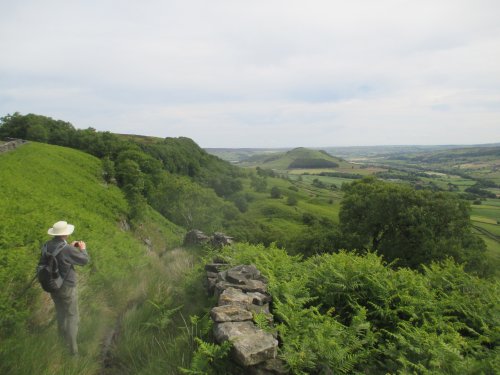 spoil heaps scarred landscape from mining, Fryup Dale, North Yorkshire