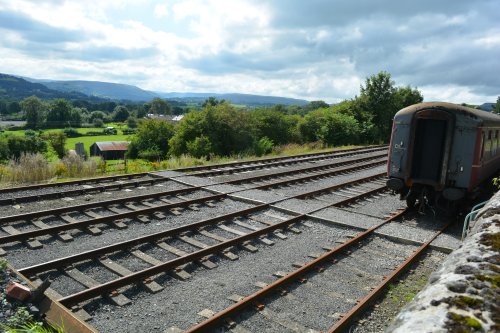 sidings at Redmire Wensleydale Railway, North Yorkshire