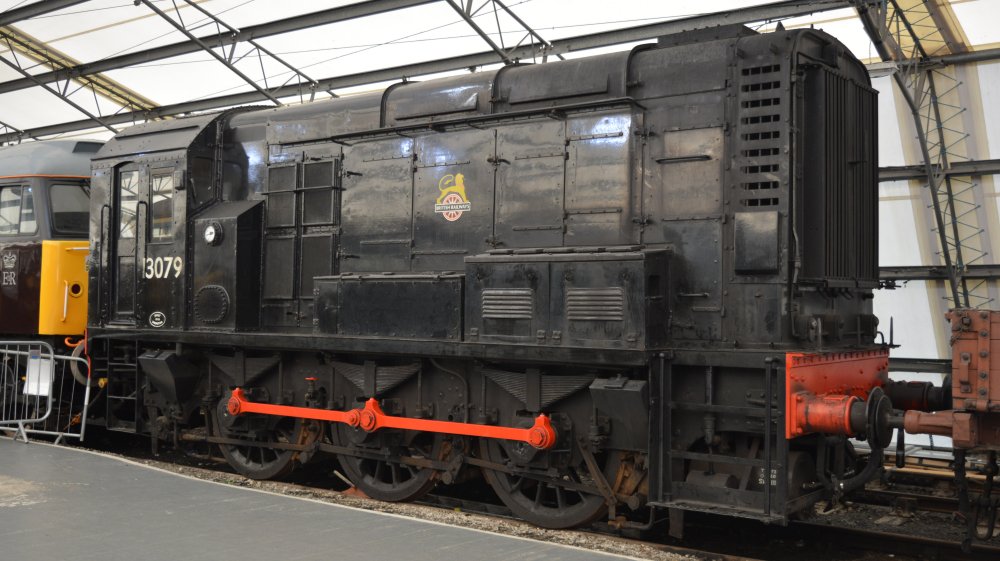 Class 08 diesel shunter 13079 black BR livery York NRM museum 2019
