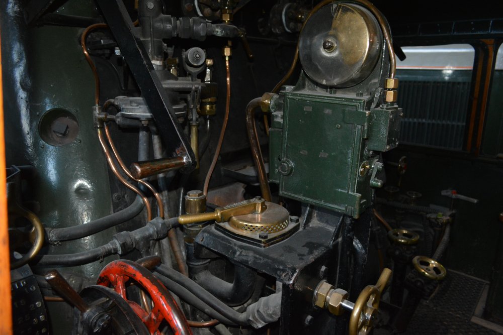 Inside the cab of 9F 2-10-0 92220  EVENING STAR