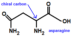 asparagine molecular structure skeletal formula
