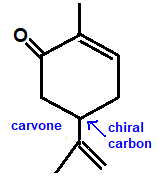 carvone molecular structure skeletal formula