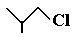 skeletal formula of 1-chloro-2-methylpropane isomer of formula C4H9Cl